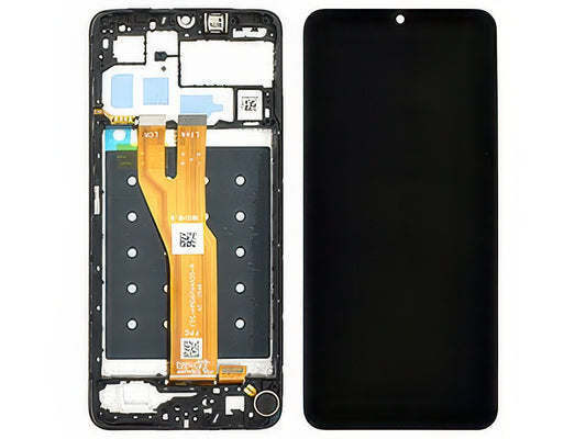 Lcd + Touch Screen + Frame + Switch Tasti Laterali Nero per Honor X5c Plus