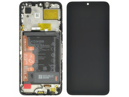 Lcd + Touch Screen + Frame + Batteria Nero per Honor X6