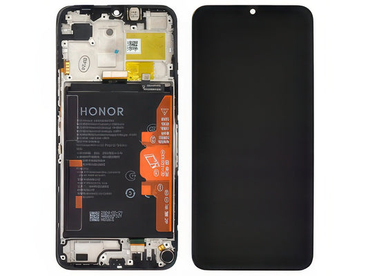 Lcd + Touch Screen + Frame + Batteria Nero per Honor X6b