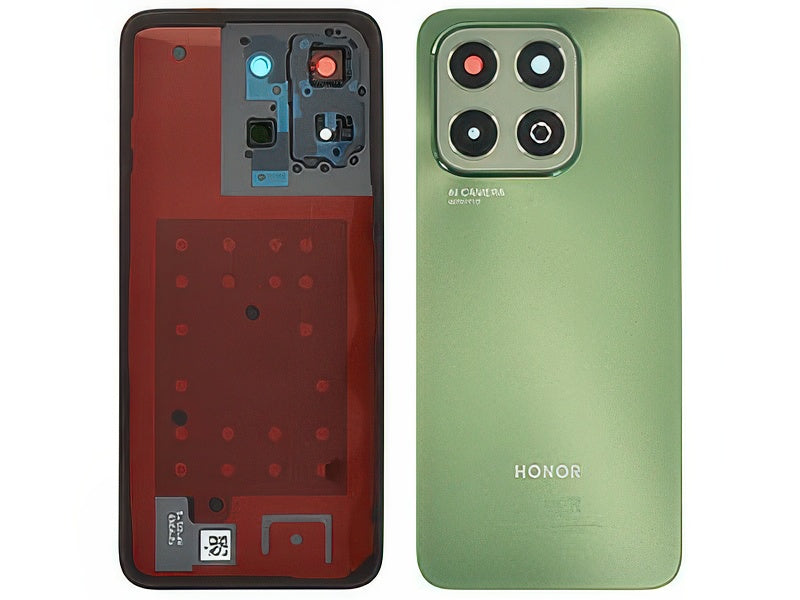 Cover Batteria + Vetrino Camera + Adesivo Verde per Honor X6b