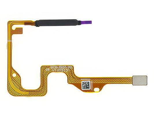 Flat Cable + Lettore Impronta Midnight Nero per Honor X7