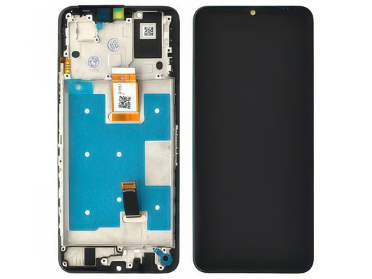 Lcd + Touch Screen + Frame + Switch Tasti Laterali Nero per Honor X7a