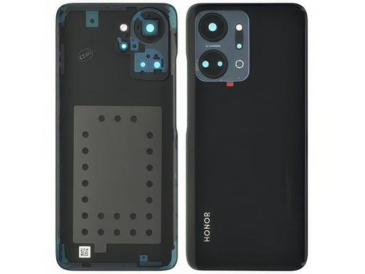 Cover Batteria + Vetrino Camera Midnight Nero per Honor X7a