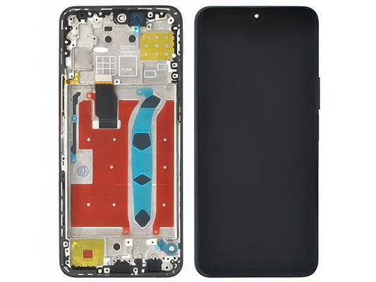 Lcd + Touch Screen + Frame + Tasti Volume Midnight Nero per Honor X8