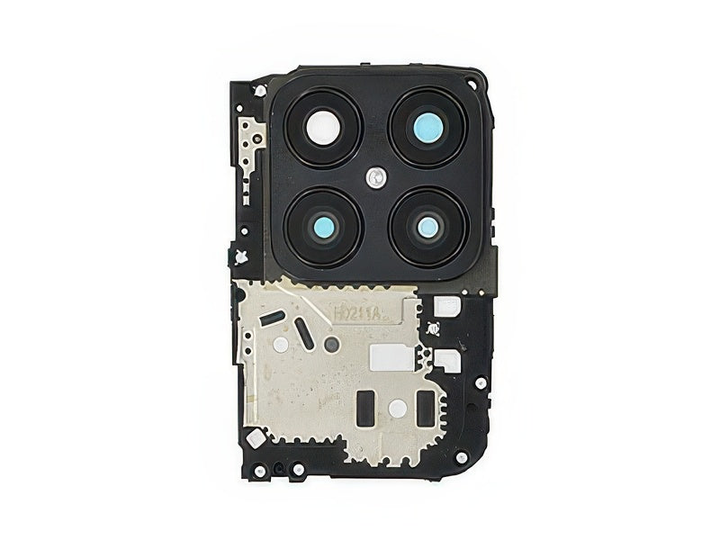 Cover Camera + Vetrino Midnight Nero per Honor X8