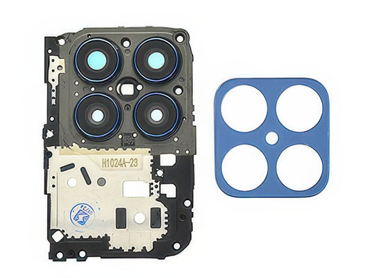 Cover Camera + Vetrino Ocean Blu per Honor X8