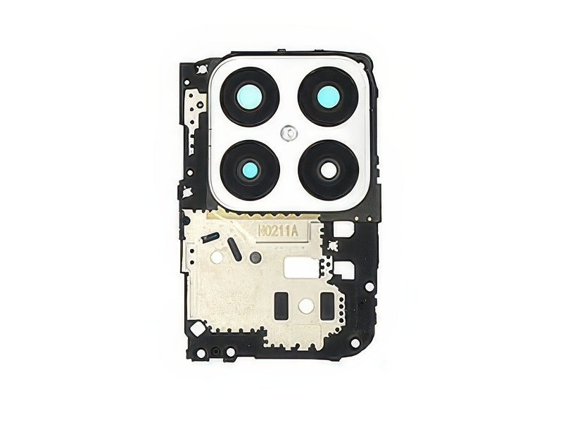 Cover Camera + Vetrino Titanium Silver per Honor X8