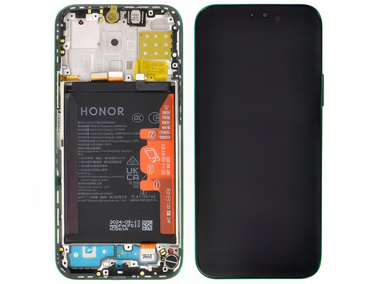Lcd + Touch Screen + Frame + Batteria Glamorous Verde per Honor X8b