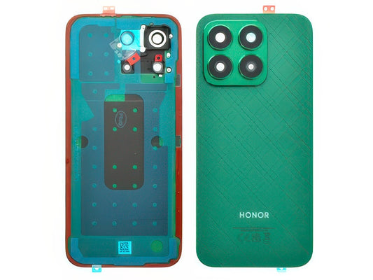 Cover Batteria + Vetrino Camera + Adesivi Glamorous Verde per Honor X8b