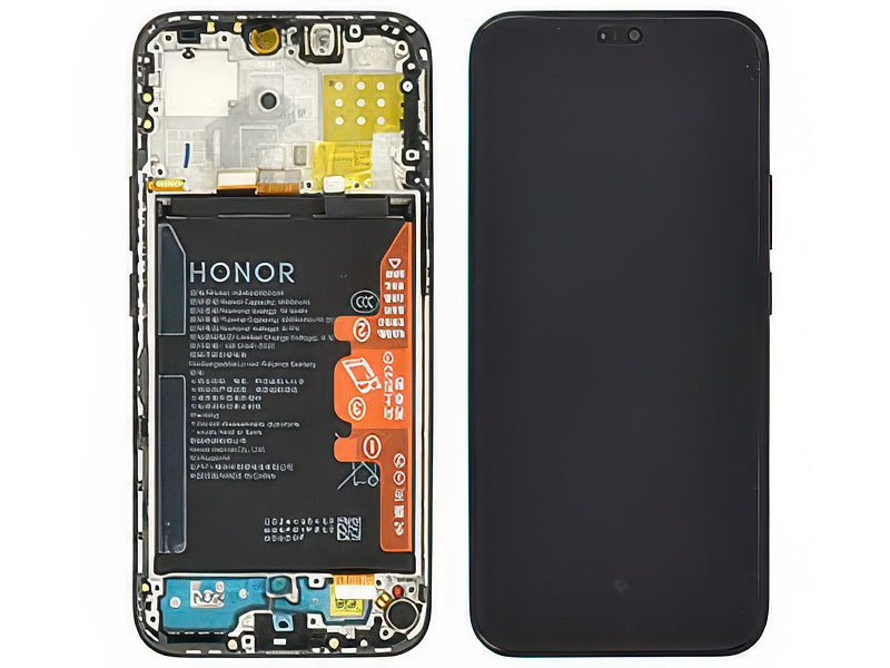 Lcd + Touch Screen + Frame + Batteria Midnight Nero per Honor X8c