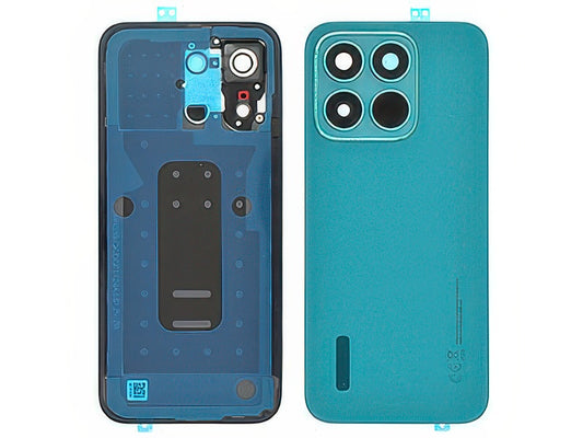 Cover Batteria + Vetrino Camera + Adesivi Marrs Verde per Honor X8c