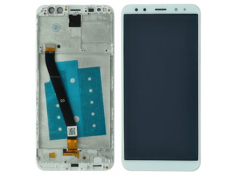 Lcd + Touchscreen + Frame Bianco per Huawei Mate 10 Lite