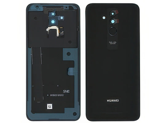 Cover Batteria + Vetrino Camera + Lettore Impronta Nero per Huawei Mate 20 Lite