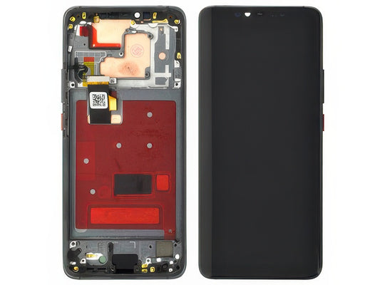 Lcd + Touch Screen + Frame + Tasti Laterali Nero per Huawei Mate 20 Pro