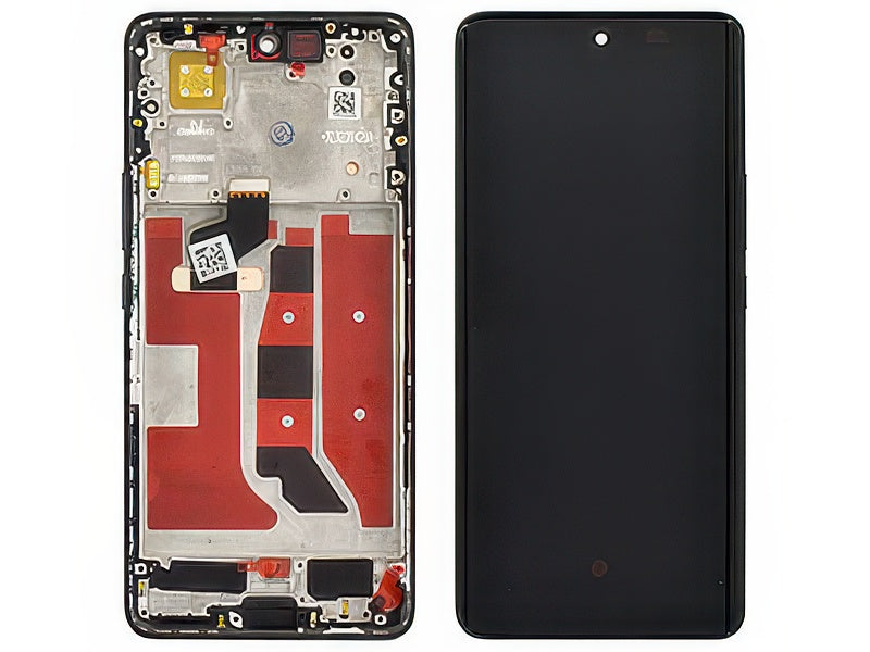 Lcd + Touchscreen + Frame + Tasti Laterali Nero per Huawei Nova 9