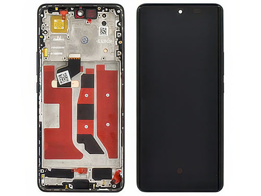 Lcd + Touchscreen + Frame + Tasti Laterali Nero per Huawei Nova 9