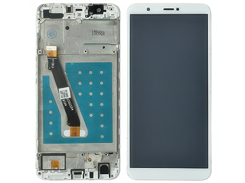 Lcd + Touchscreen + Frame Bianco per Huawei P Smart