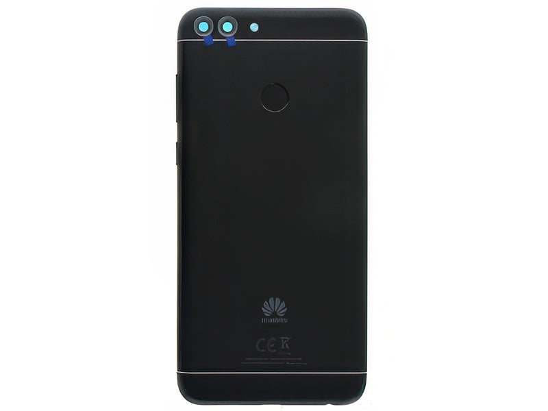 Cover Batteria + Vetrino Camera + Lettore Impronta + Tasti Laterali Nero per Huawei P Smart