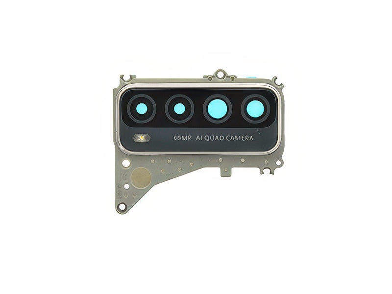 Cover Camera + Vetrino Midnight Nero/Blush Oro per Huawei P Smart 2021