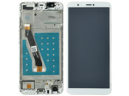Lcd + Touchscreen + Frame Bianco per Huawei P Smart Dual Sim