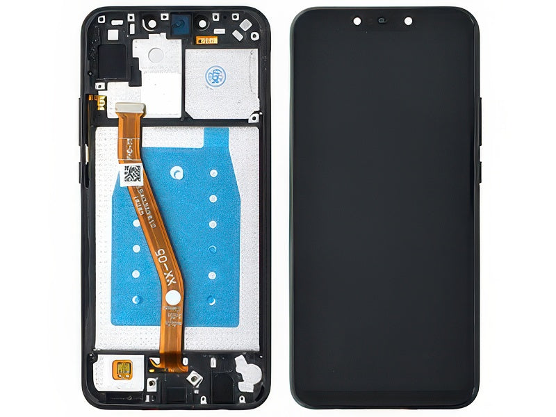 Lcd + Touchscreen + Frame + Tasti Laterali Nero per Huawei P Smart+