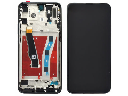 Lcd + Touchscreen + Frame + Tasti Laterali Nero per Huawei P Smart Z