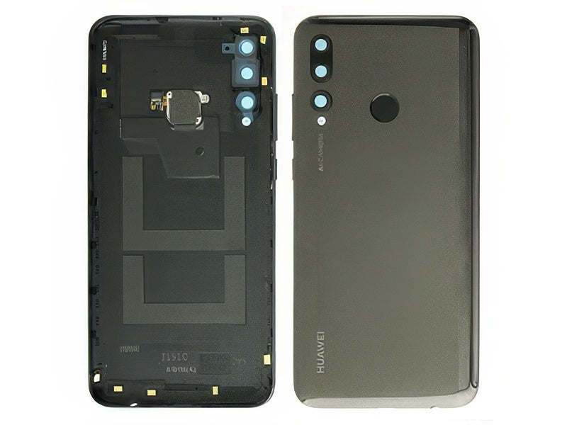 Cover Batteria + Vetrino Camera + Lettore Impronta + Tasti Laterali Nero per Huawei P Smart+ 2019