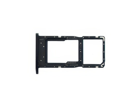 Sportello Sim Card/SD Card + Alloggio Nero per Huawei P Smart+ 2019