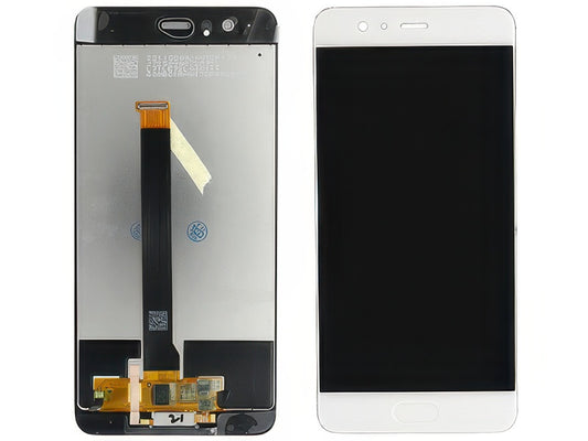 Lcd + Touchscreen + Tasto Home Bianco per Huawei P10 Plus