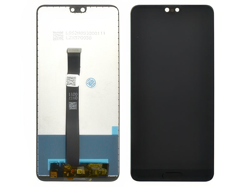 Lcd + Touch Screen + Tasto Home Nero per Huawei P20