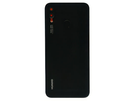 Cover Batteria + Vetrino Camera + Lettore Impronta Nero per Huawei P20 Lite