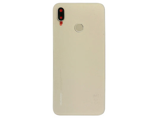 Cover Batteria + Vetrino Camera + Lettore Impronta Oro per Huawei P20 Lite