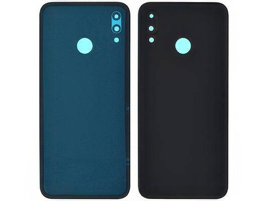 Cover Batteria + Vetrino Camera + Adesivo Nero per Huawei P20 Lite