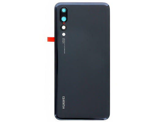 Cover Batteria + Vetrino Camera + Sensore Nero per Huawei P20 Pro Dual Sim