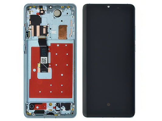 Lcd + Touch + Frame + Tasti Laterali Breathing Crystal per Huawei P30 Pro