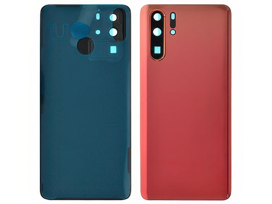 Cover Batteria + Vetrino Camera + Adesivo Amber Sunrise per Huawei P30 Pro