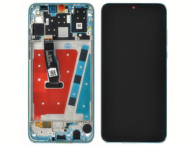 Lcd + Touch Screen + Frame + Breathing Crystal "Versione Fotocamera 48MP" per Huawei P30 Lite