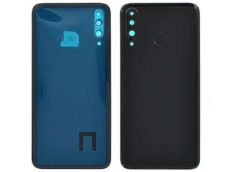 Cover Batteria + Adesivo + Vetrino Camera Nero Vers 48MP senza logo per Huawei P30 Lite