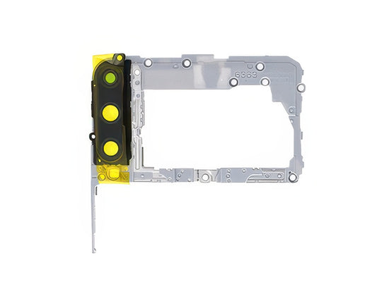 Cover Posteriore Interna + Vetrino Camera Grigio per Huawei P40 Lite E
