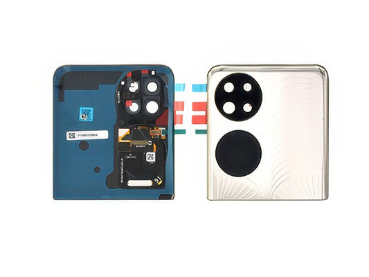 Cover Batteria Superiore + Vetrino Camera Oro per Huawei P50 Pocket