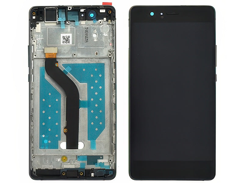 Lcd + Touch Screen + Frame + Tasti Laterali Nero per Huawei P9 Lite