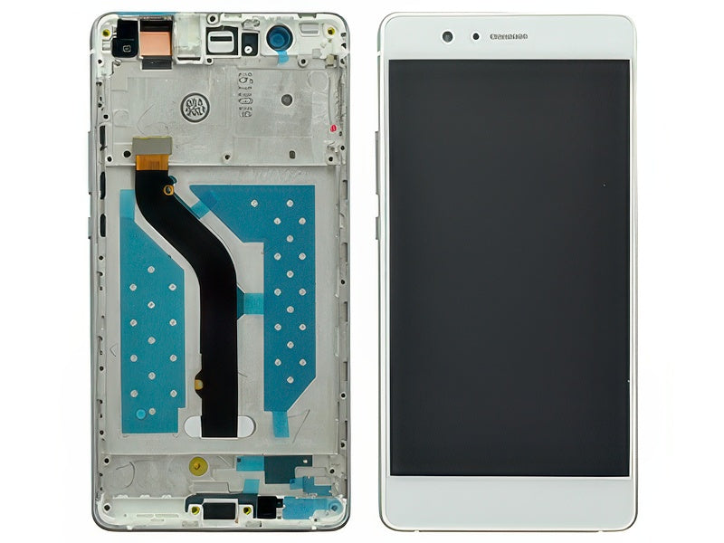 Lcd + Touch Screen + Frame + Tasti Laterali Bianco per Huawei P9 Lite Dual Sim