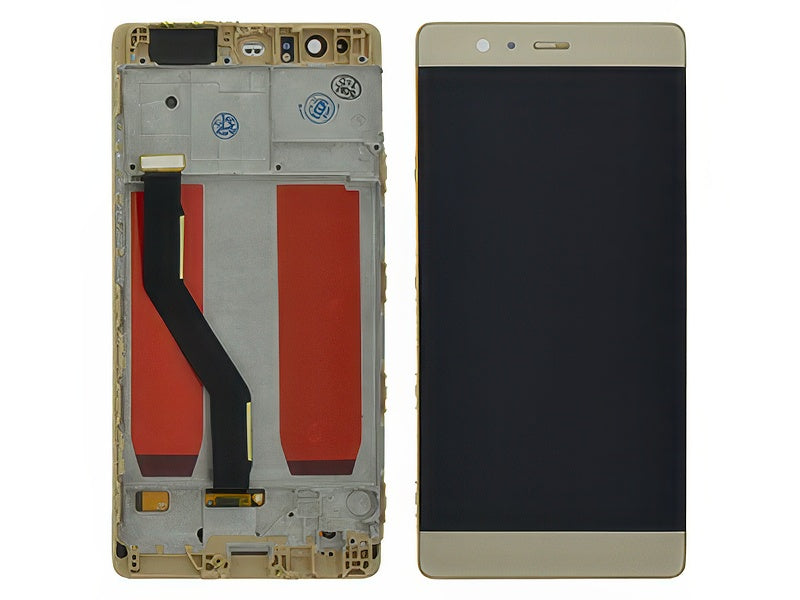 Lcd + Touchscreen + Frame Oro per Huawei P9 Plus Dual-Sim