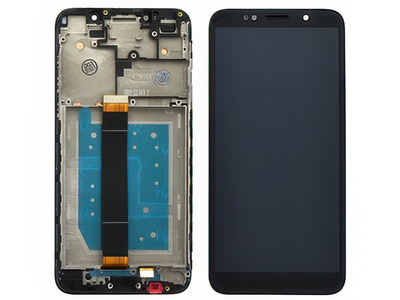 Lcd + Touchscreen + Frame Nero per Huawei Y5 2018