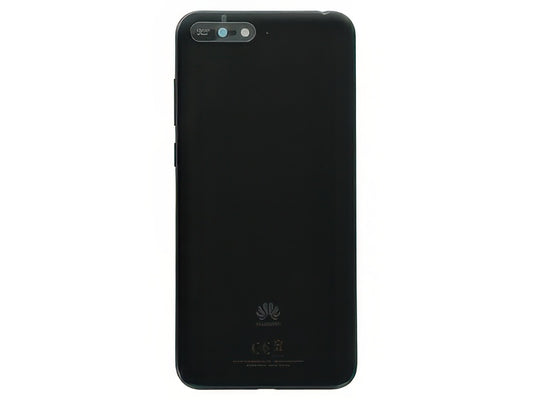 Cover Batteria + Tasti Laterali + Vetrino Camera Nero per Huawei Y6 2018