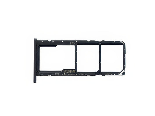 Sportello Dual Sim Card/SD Card + Alloggio Nero per Huawei Y6 2019