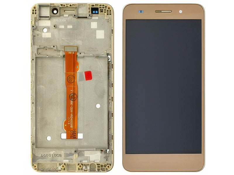 Lcd + Touchscreen + Frame Oro per Huawei Y6 II
