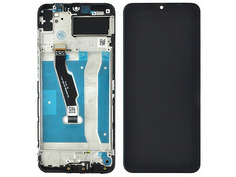 Lcd + Touch Screen + Frame Nero per Huawei Y6p
