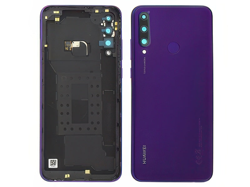 Cover Batteria + Vetrino Camera + Tasti Laterali + Lettore Impronta Phantom Purple per Huawei Y6p