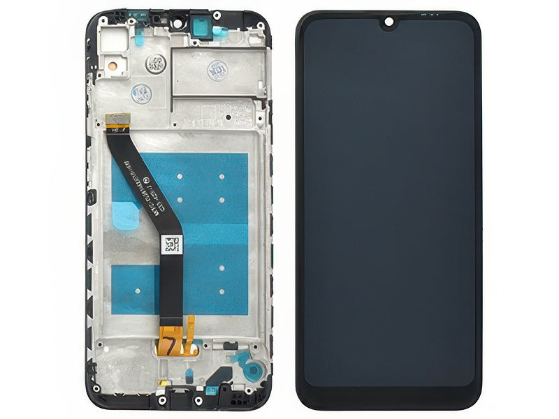 Lcd + Touch Screen + Frame Nero per Huawei Y6s